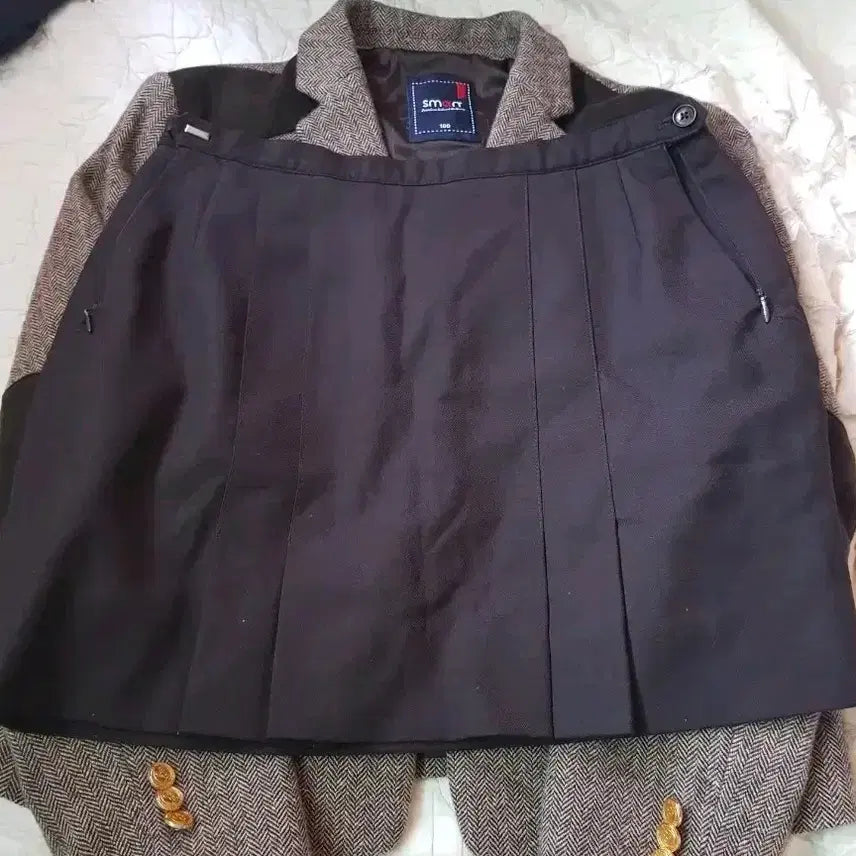 [BUNJANG] Yang Oh Jung School Uniform Jacket & Skirt Set / 양오중 교복 자켓 교복 짧치