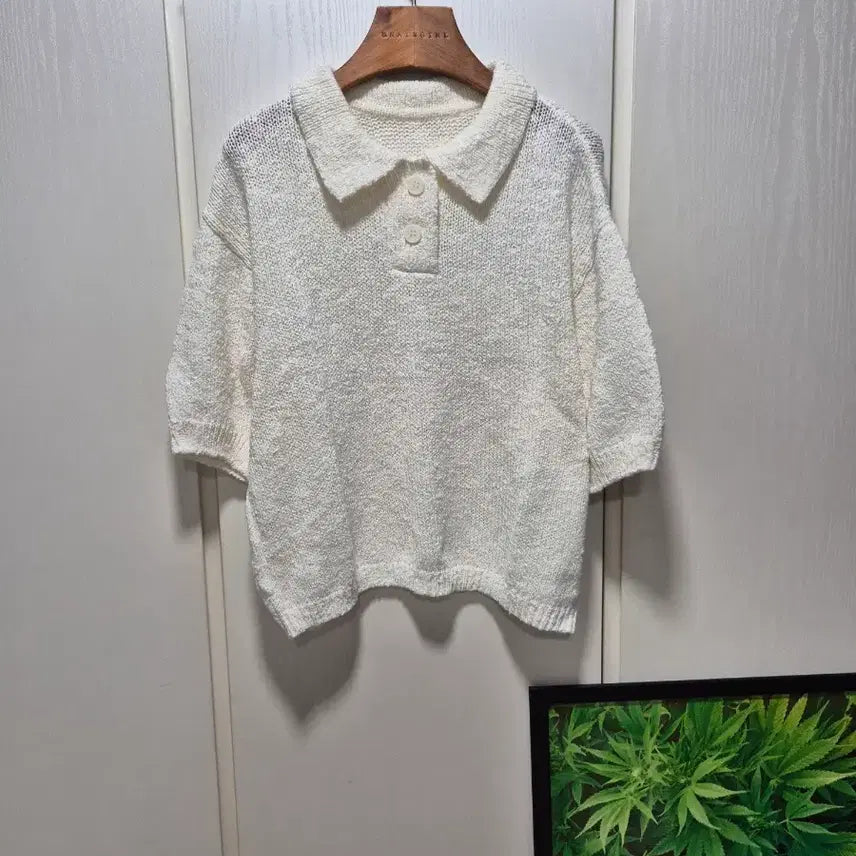 [BUNJANG] KARA Short Sleeve Knit Top / (세일)(새상품) 카라 반팔 니트