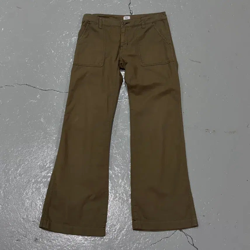 [BUNJANG] BlueBlue Japan x Green Label Relaxing Bootcut Fatigue Pants / 블루블루제팬 X 그린라벨 릴랙싱 부츠컷 퍼티그 팬츠