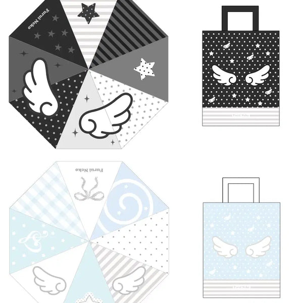 [BUNJANG] Subculture Jilie Style Angel Wing Umbrella (Pouch Included) / 서브컬쳐 지뢰계 천사날개 우양산 (파우치포함)