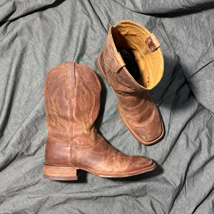 [BUNJANG] Tecovas The Doc Square Toe Cowboy Boots Size 11.5D / Tecovas The Doc Cowboy Boots Sz 11.5D
