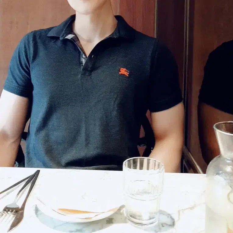 [BUNJANG] Burberry Men's Short Sleeve Polo Shirt M / 버버리 카라티 셔츠