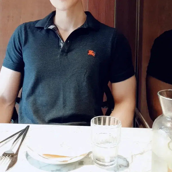 [BUNJANG] Burberry Men's Short Sleeve Polo Shirt M / 버버리 카라티 셔츠