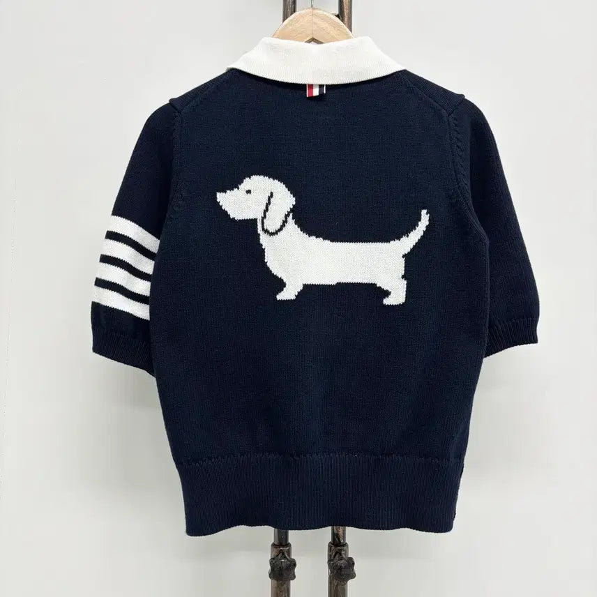 [BUNJANG] Thom Browne Hector Knit Polo Shirt Navy Size 38 / [38]톰브라운 사선완장 헥터 니트 카라티