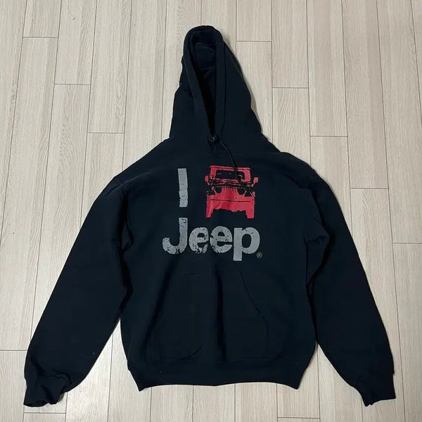 [BUNJANG] Jeep Black Hoodie / jeep 지프 후드티 블랙