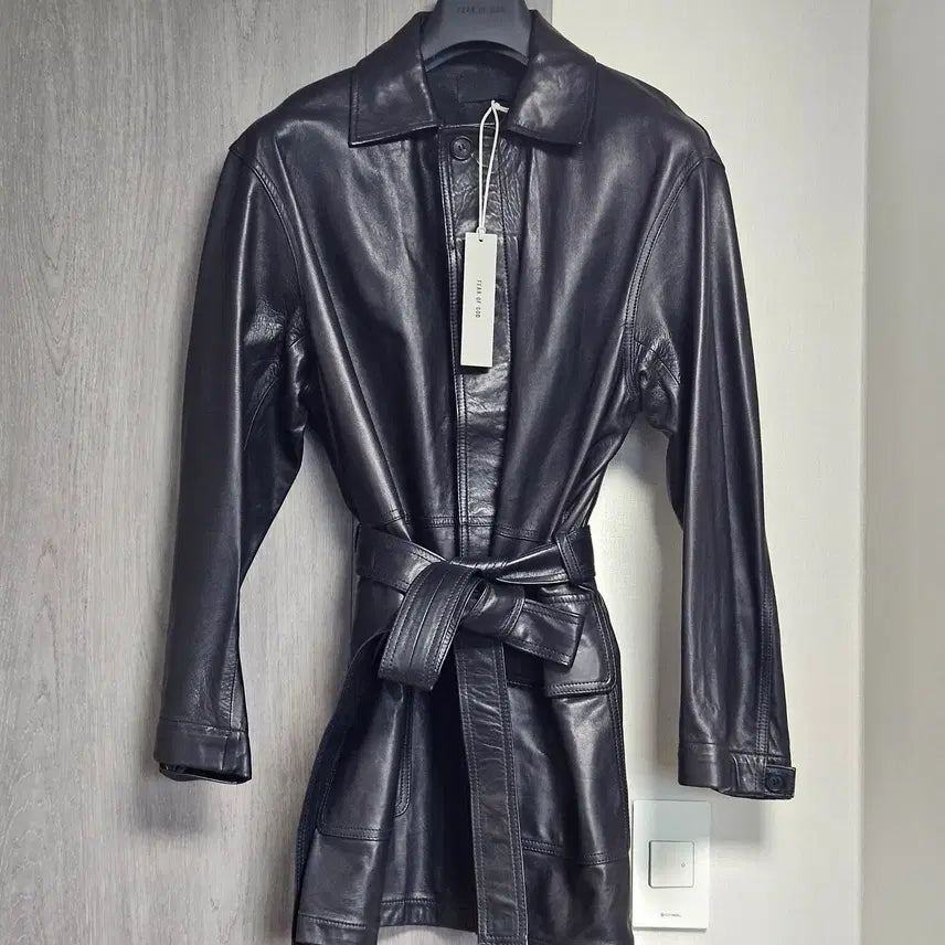 [BUNJANG] Fear of God 7th Lambskin Leather Car Coat - Size S / FEAR OF GOD 피어오브갓 7TH 램스킨 레더 카코트 새상품