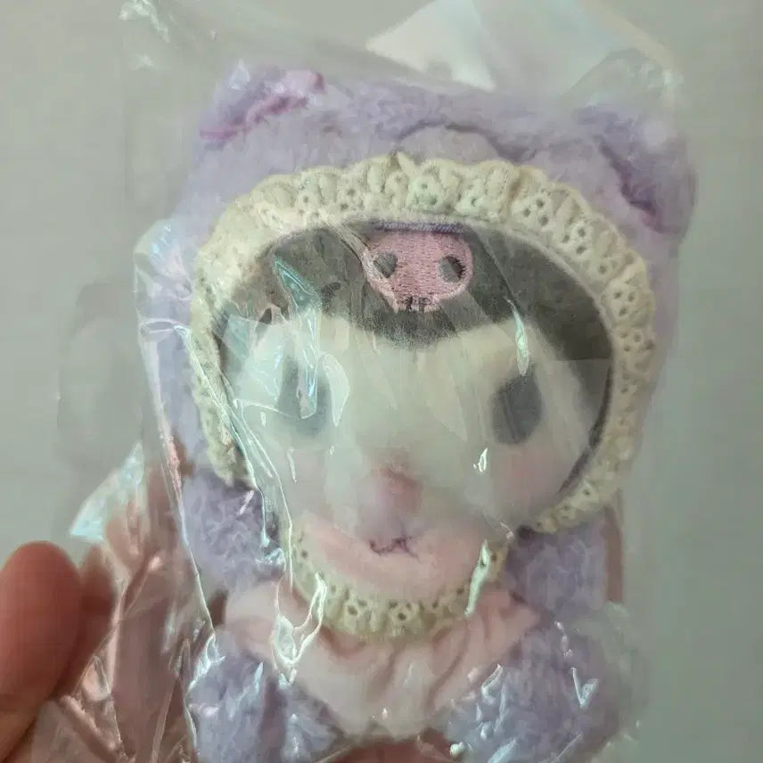 [BUNJANG] Kuromi Mascot + Plush Set (Latte Kuma) / 라떼쿠마 쿠로미 마스코트