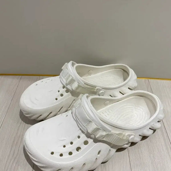 [BUNJANG] Crocs Echo Clog White 270 / 크록스 에코 클로그 화이트 270