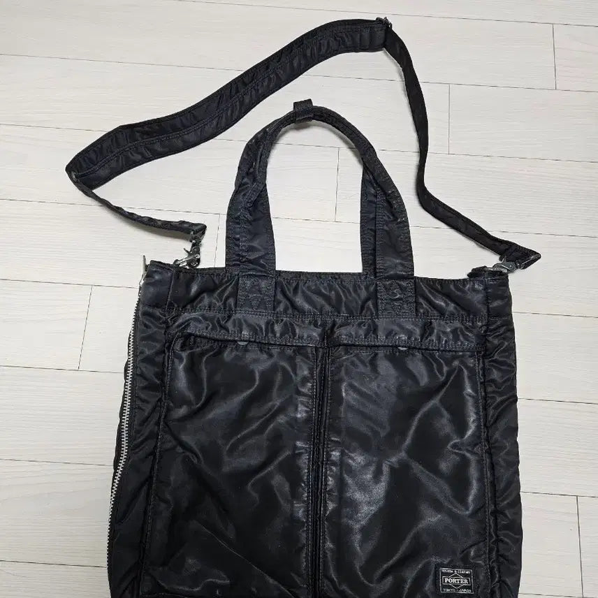 [BUNJANG] Yoshida Porter Tanker 2-Way Tote Bag Black / 요시다포터 탱커 투웨이 토트백 블랙 porter 2way tanker