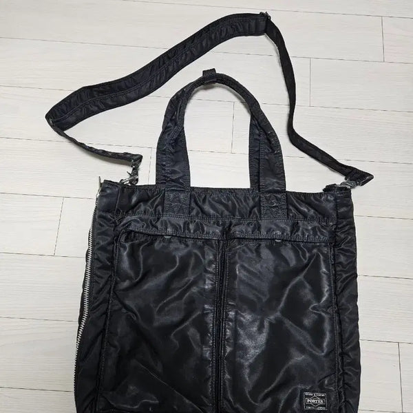 [BUNJANG] Yoshida Porter Tanker 2-Way Tote Bag Black / 요시다포터 탱커 투웨이 토트백 블랙 porter 2way tanker