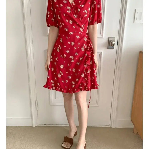 [BUNJANG] Chiffon Wrap Dress / 쉬폰 랩원피스 55