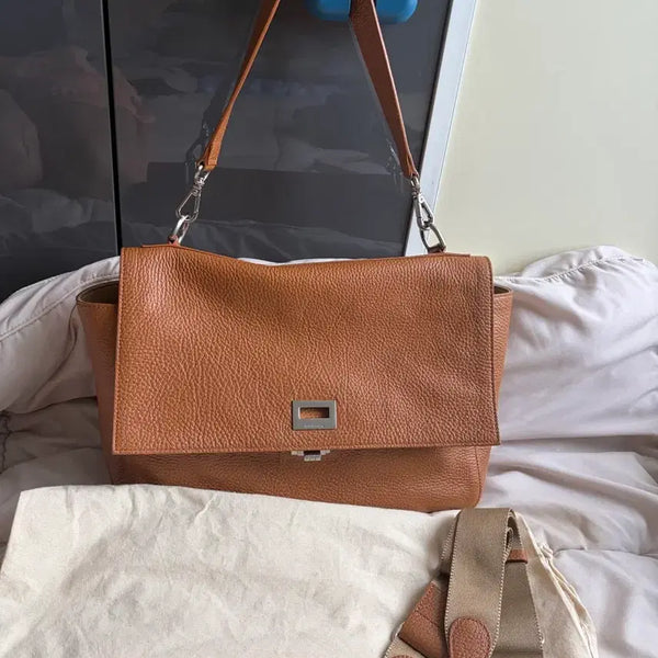 [BUNJANG] MinuteMute Peretti M Brown Tote Bag / 미닛뮤트 페레티 브라운 포브 M