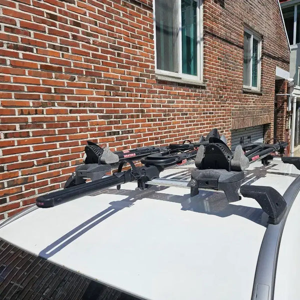 [BUNJANG] Yakima Whispbar Crossbars & FrontLoader Bike Carriers for i40 Wagon / 야키마 가로바(i40용)와 캐리어 지붕형