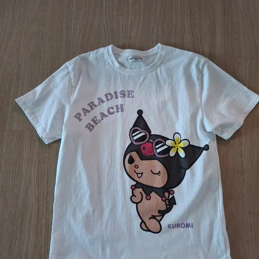 [BUNJANG] Sanrio Kuromi Graphic T-Shirt / 산리오 케릭터즈 쿠로미 반팔티 새상품