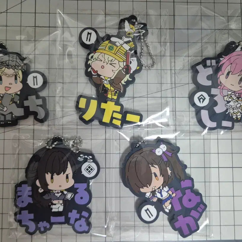 [BUNJANG] N Choice Rubber Mascot Keyring Set (Dorothy, Centi, Rapi, Marciana, Naga) / 니케 러버 마스코트 키링 열쇠고리 (도로시,센티,리타,마르차나,나가)