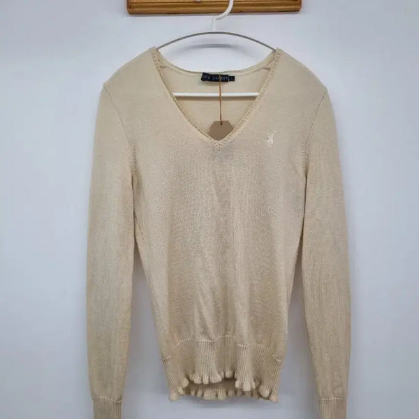 [BUNJANG] Polo Ralph Lauren V-Neck Wool Knit (Thin) - Size L / 폴로 랄프로렌 브이넥 울 니트(얇은)