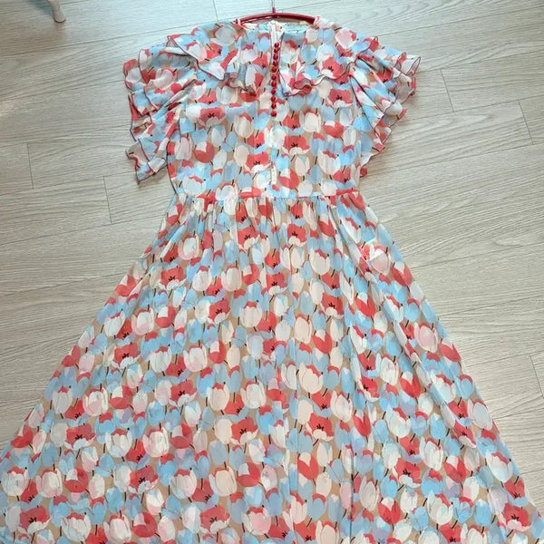 [BUNJANG] MINIMUM Silk Detail Midi Dress with Belt / 미니멈원피스