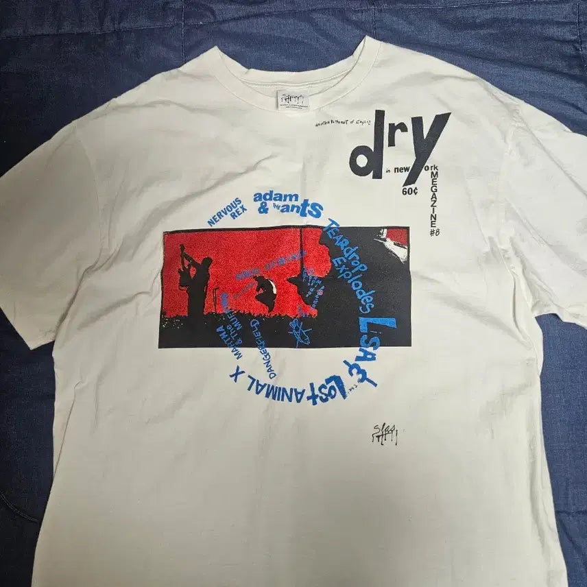 [BUNJANG] WACKOMARIA DRY MAGAZINE T-Shirt Size 2 / 뤡코즈 DRY MAGAZINE 티 2사이즈