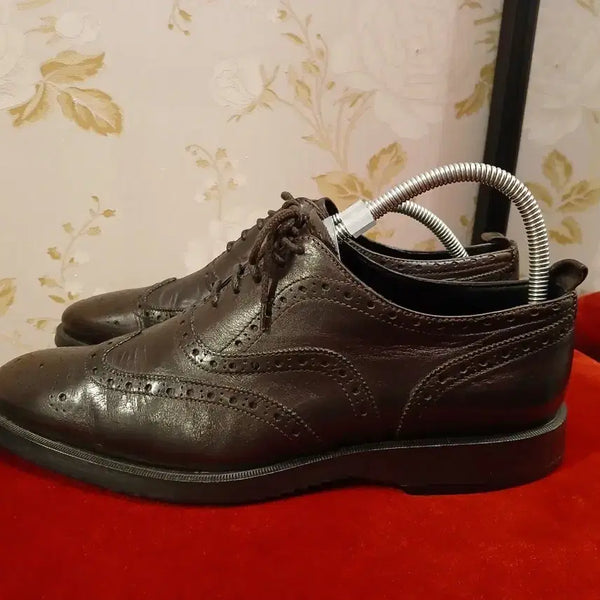 [BUNJANG] Burberry Black Wingtip Men's Shoes Size 41 (260-265) / 219. 버버리 블랙 윙팁 남성 구두 41사이즈 260~265
