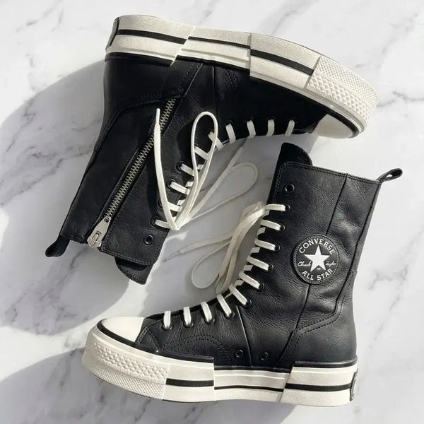[BUNJANG] Converse Chuck 70 Plus Ex-Hi Leather Black 270 / 컨버스 / 척 70 플러스 엑스하이 레더 블랙 / 270