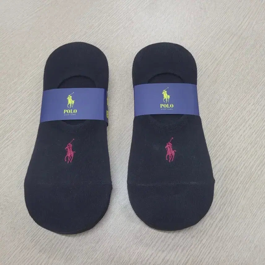 [BUNJANG] Polo Black Pony Embroidery Men's Ankle Socks - 10 Pair Pack / 폴로 검정 남자덧신 양말 10켤례