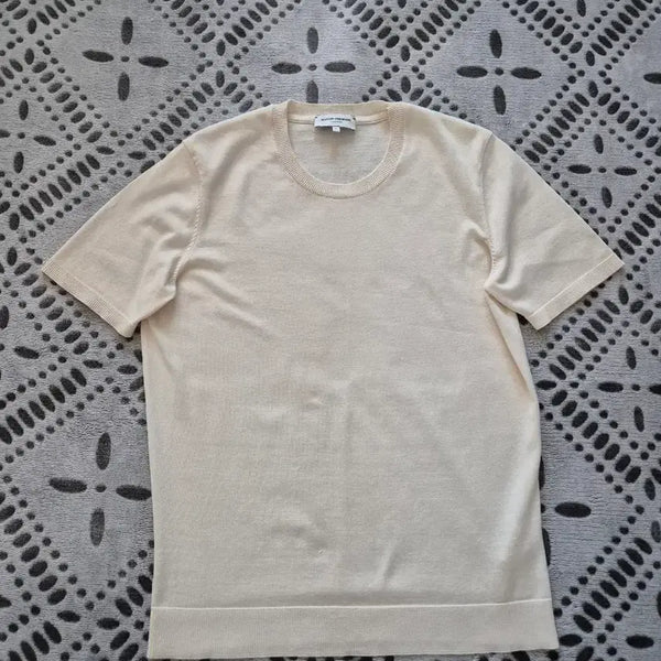 [BUNJANG] MAN ON THE BLOND Knit Short Sleeve T-Shirt M / 맨온더분 니트 반팔티