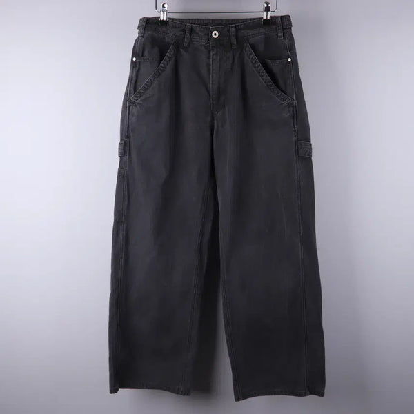 [BUNJANG] Politeru Washed Carpenter Pants Charcoal (28-29) / 폴리테루 워싱 카펜터 팬츠 바지 차콜 (28-29) 4993