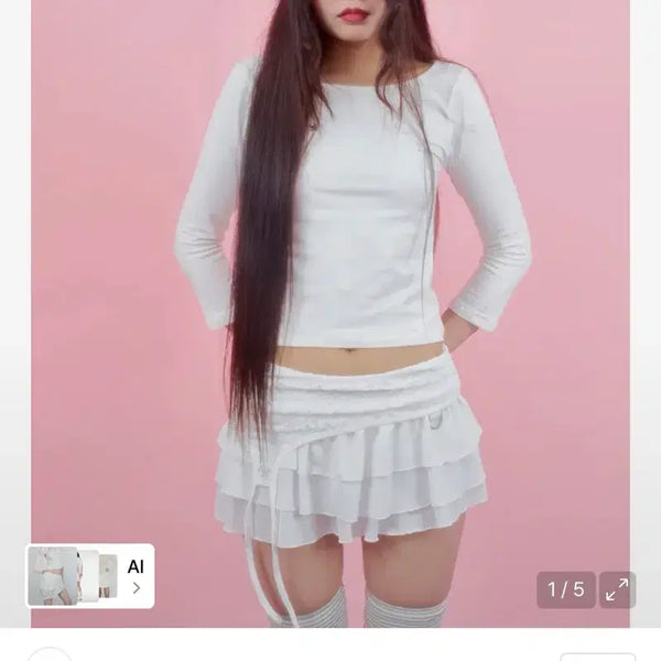 [BUNJANG] Elfelves Archives Lace Garter Skirt / 엘프엘프엘프 아카이브스 레이스 가터 스커트