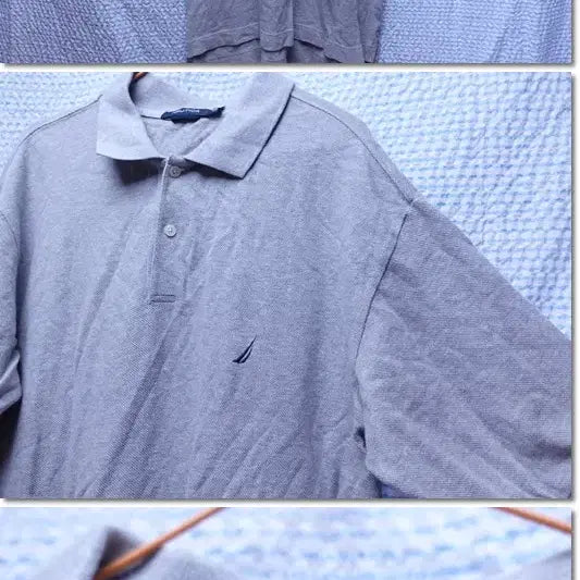 [BUNJANG] Nautica Canadian-Made Cotton Short-Sleeve Polo Shirt (Size M/XL) / 노티카/반팔카라티 가슴단면60 캐나다제/반팔티/06066/