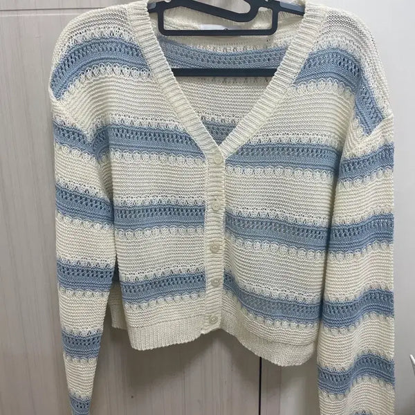 [BUNJANG] ROEM Striped Cardigan / 로엠 스트라이프 가디건