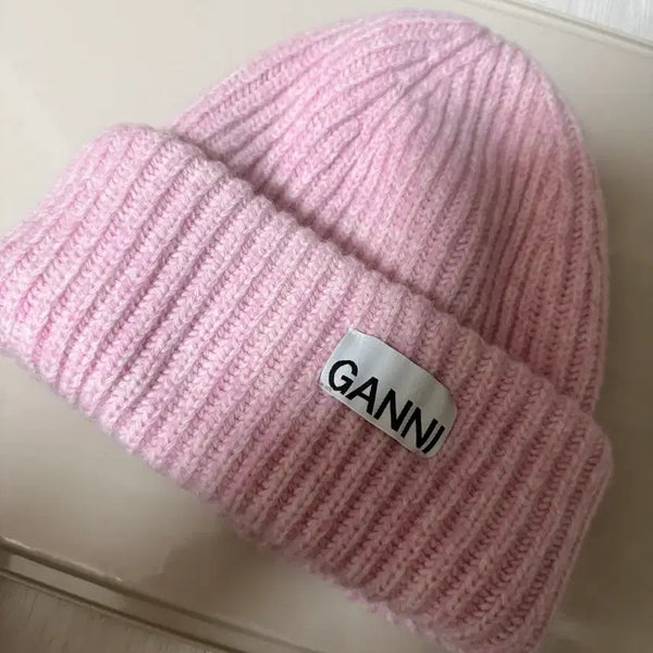 [BUNJANG] GANNI Pink Wool Beanie / 가니 비니