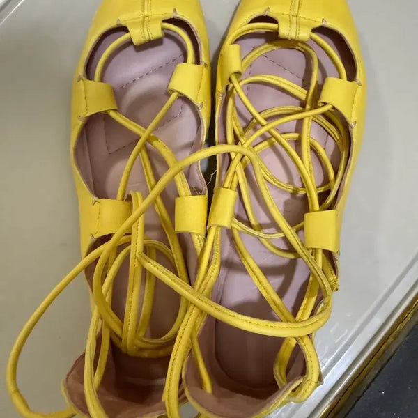[BUNJANG] Lanvin Strap Flat Shoes / 랑방 스트랩 플랫슈즈