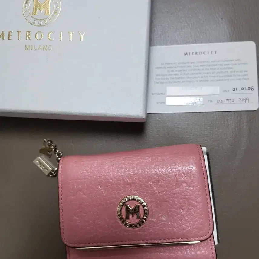 [BUNJANG] Metrociti Women's Wallet Pink / 메트로시티 지갑
