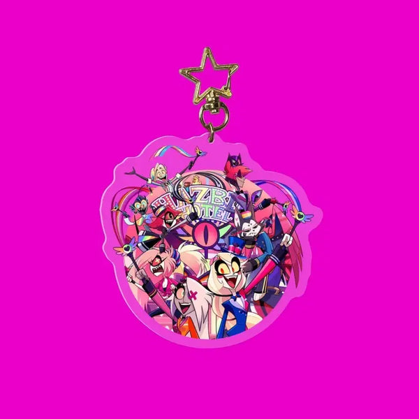 [BUNJANG] HasBeenHotel Pride Month Cho Acrylic Keyring Goods / 해즈빈호텔 프라이드 먼스 호텔조 아크릴 키링 굿즈