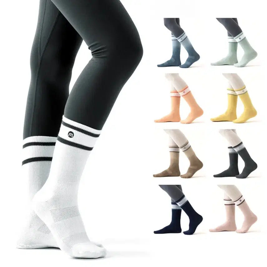 [BUNJANG] Melkin Sports High Socks (2 Pairs) / 새상품) 2켤레 멜킨 스포츠 니삭스