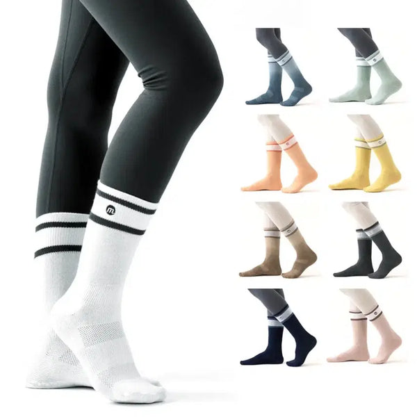 [BUNJANG] Melkin Sports High Socks (2 Pairs) / 새상품) 2켤레 멜킨 스포츠 니삭스