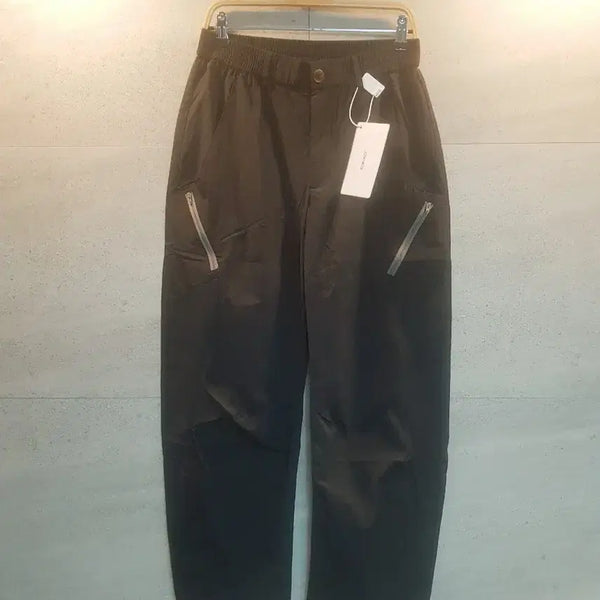 [BUNJANG] DIMC Black Curved Pants / 미착. DIMC 블랙 팬츠.