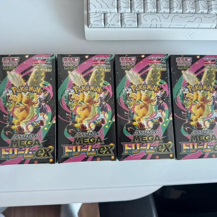 [BUNJANG] Pokémon Card Mega Dream EX Japanese Edition 4 Boxes / [일본판]포켓몬카드 메가드림ex 4박스 팔아요!