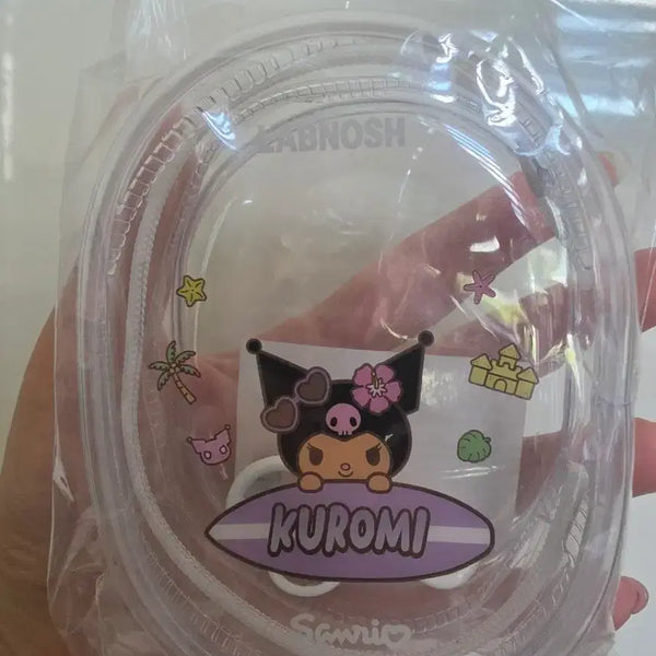 [BUNJANG] Sanrio Kuromi & Tanning Hello Kitty Clear Pouch Set / 태닝헬로키티, 쿠로미 투명 파우치