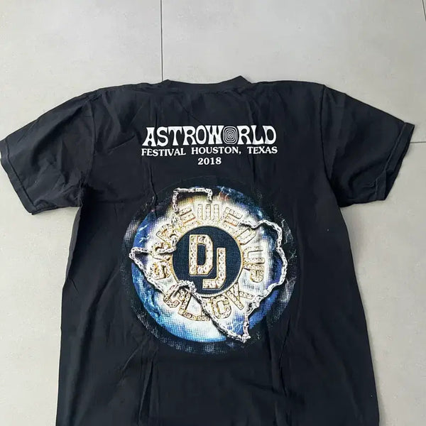 [BUNJANG] Travis Scott Astroworld Lightning T-Shirt Black XL / 트래비스 스캇 아스트로월드 라이트링 티셔츠 블랙 xl