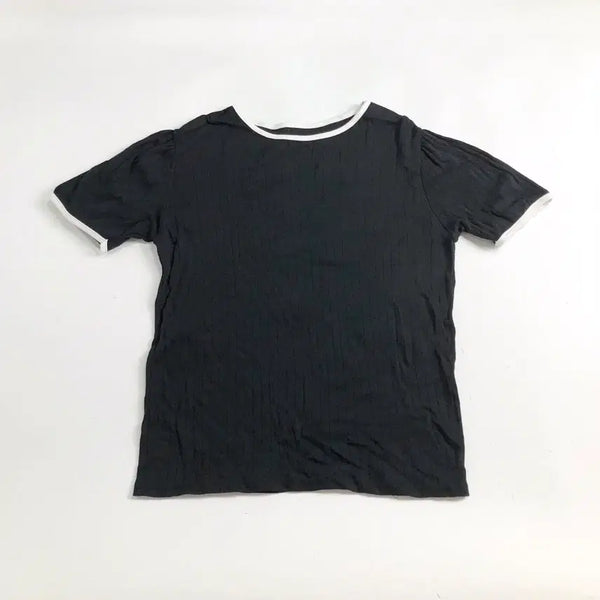 [BUNJANG] Colorblock Short Sleeve T-Shirt / 배색 반팔 티셔츠