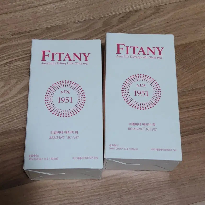 [BUNJANG] Pitani Real Vine Apple Cider Vinegar Drink 300ml (2-Pack) / 피타니 리얼비네 애사비 핏 300ml 2개