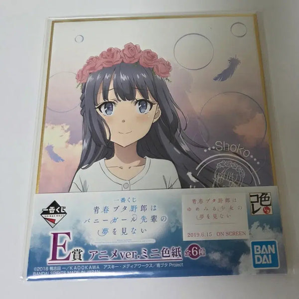 [BUNJANG] Rascal Does Not Dream of Bunny Girl Senpai Makise Shoko Color Paper / 청춘돼지 색지 마키노하라 쇼코 청춘 돼지