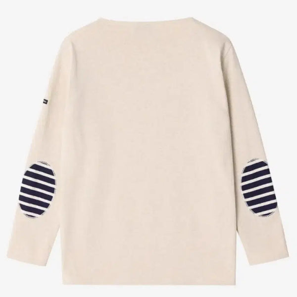 [BUNJANG] Saint James Meridien Solid Elbow Patch T-Shirt / 세인트제임스 메르디앙 솔리드 엘보 패치