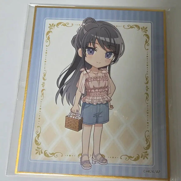 [BUNJANG] Seishun Buta Yarou Sakurajima Mai Shikishi Art Board / 청춘돼지 사쿠라지마 마이 색지 청춘 돼지