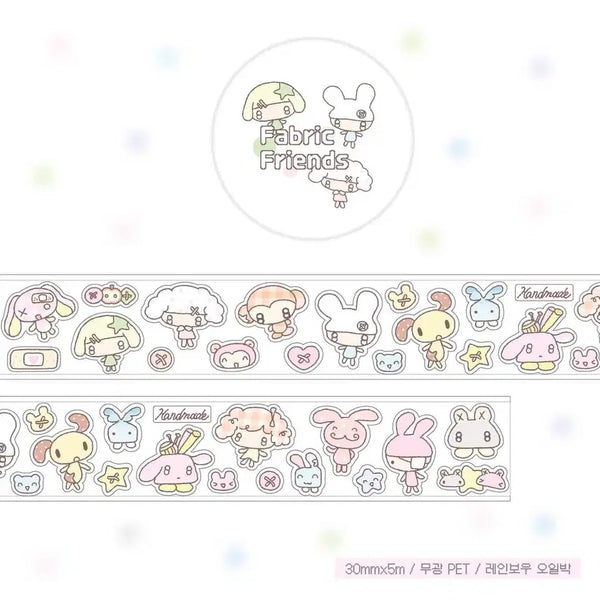 [BUNJANG] Cheureungcheureungdan Kiss Cut Sticker Set (2 Types) / 그렁그렁단 키스컷 2종