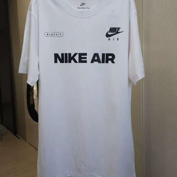 [BUNJANG] Nike Air Big Logo Short Sleeve T-Shirt Black/White / 나이키 에어 반팔 티셔츠 블랙/화이트
