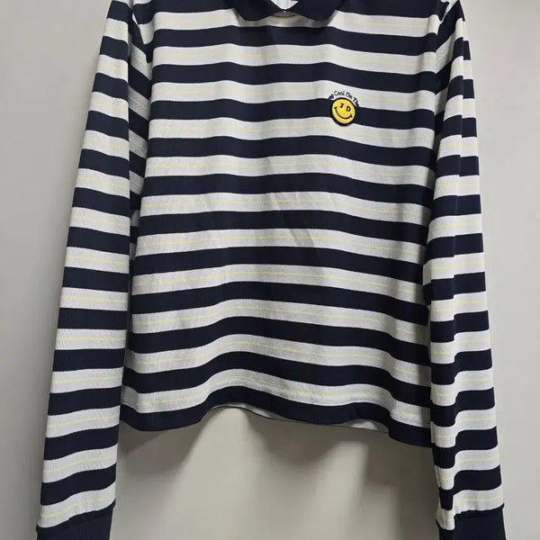 [BUNJANG] JDX Smiley Stripe Polo Shirt Size 100 / JDX 스마일리 스트라이프 카라티 100