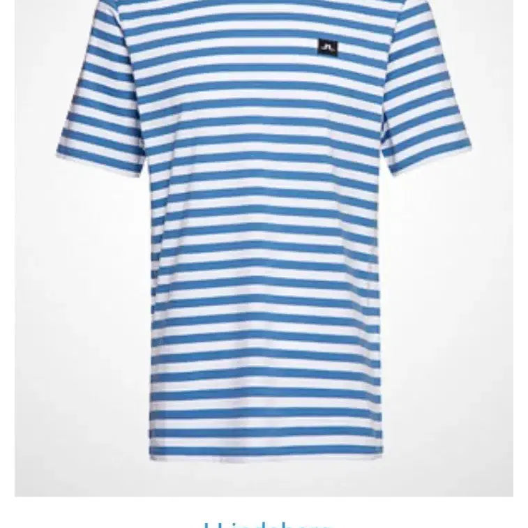 [BUNJANG] J. Lindeberg Striped Short-Sleeve T-Shirt Blue / 새상품 제이 린드버그 스트라이프 반팔티 블루