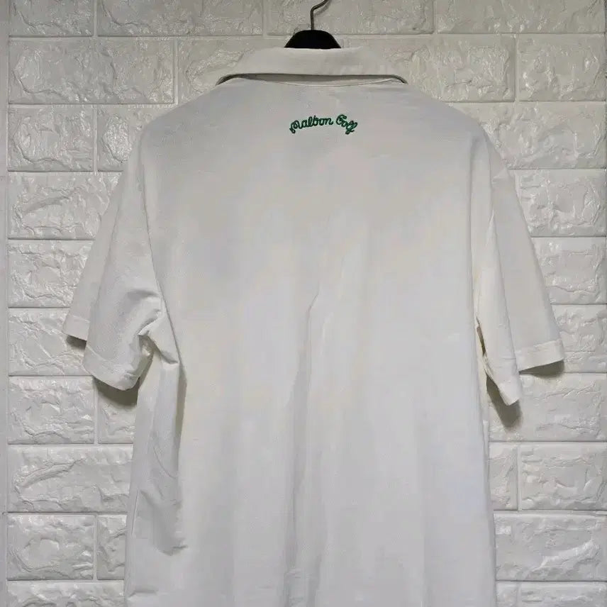 [BUNJANG] Malbon Functional Golf Shirt L White / 말본기능성 골프셔츠  L 미사용